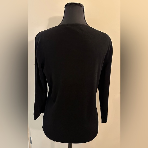 CUTE Sweaterworks Sparkly Sequin Champagne Glass Sweater. Size L. - Picture 2 of 8